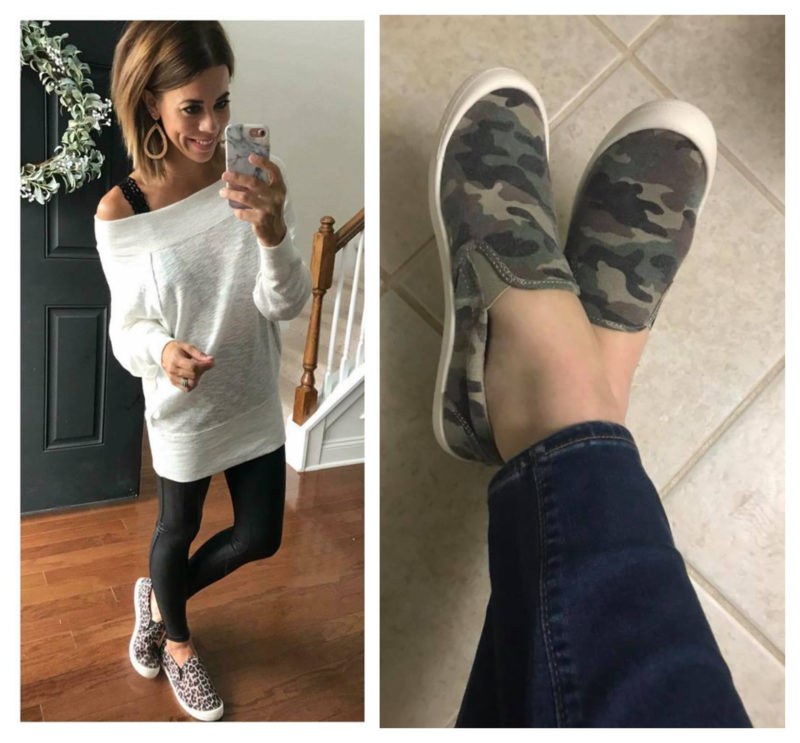 Leopard slip on sneakers target deals