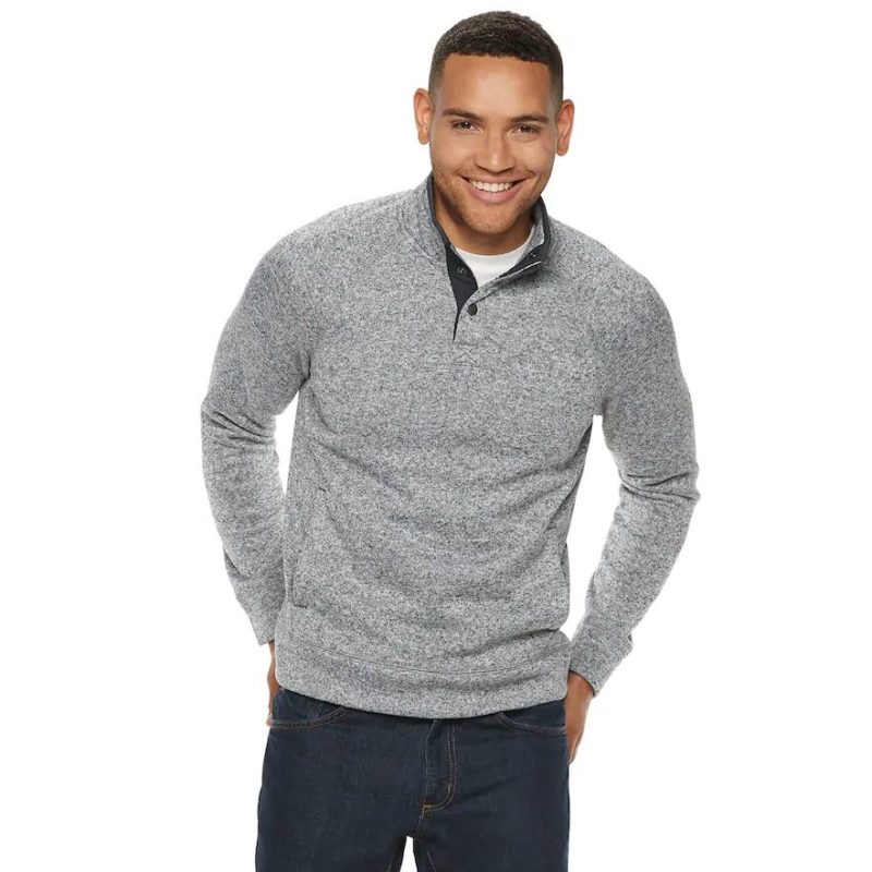 Kohl’s: Men’s Supersoft Modern-Fit Sweater Fleece Mockneck Pullovers ...