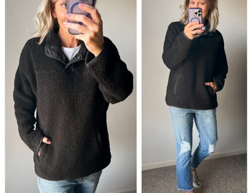 What I Wore: Sherpa Pullover!